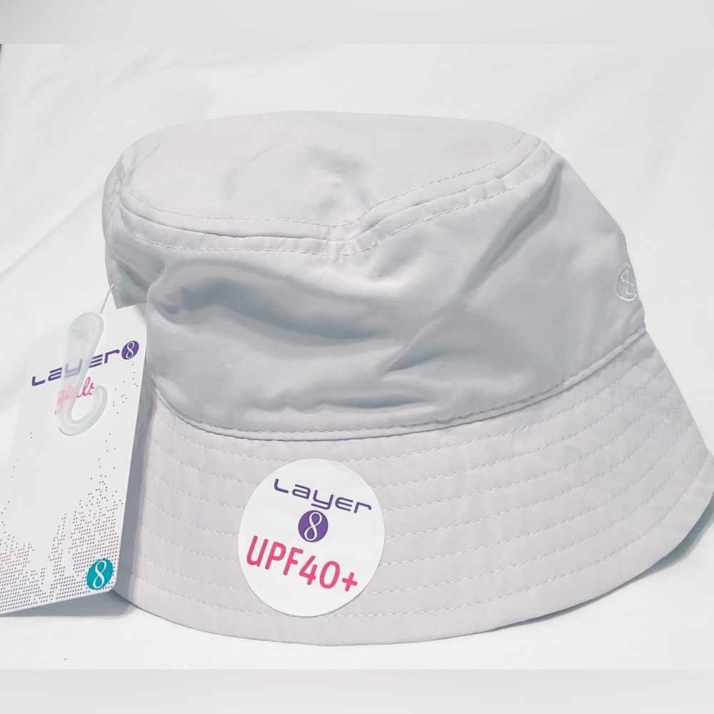 Layer 8 UPF40+ Baby Girl’s bucket hat purple.